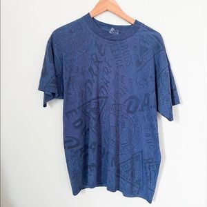 90’s D.A.R.E. all-over print tee